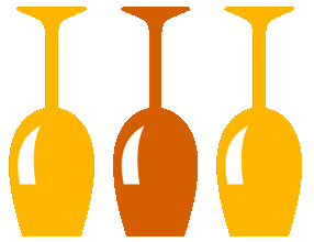 Wine glasses graphic