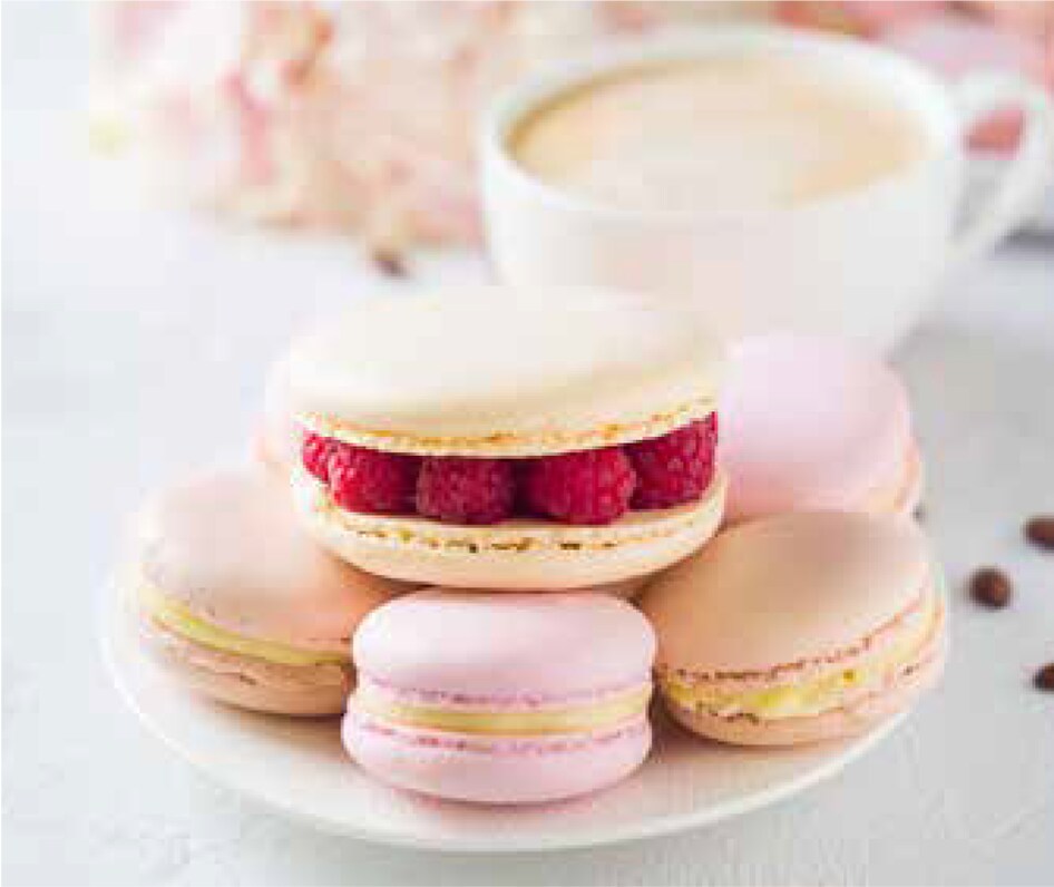 Plate of macarons
