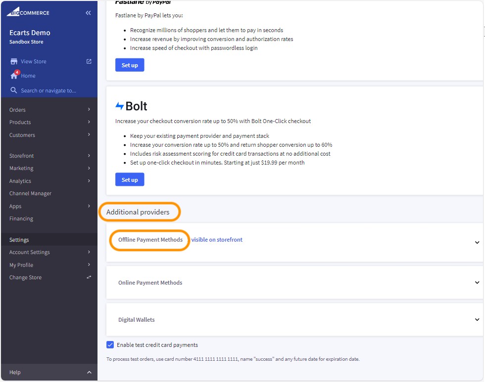 Scroll down to the end. Go to Additional providers section.