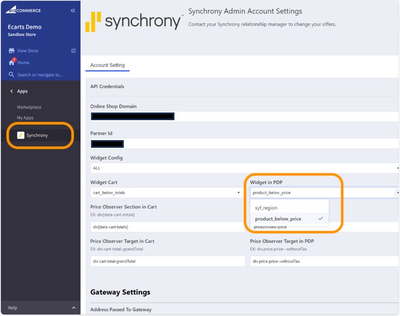 Widget in PDP now has option syf_region
